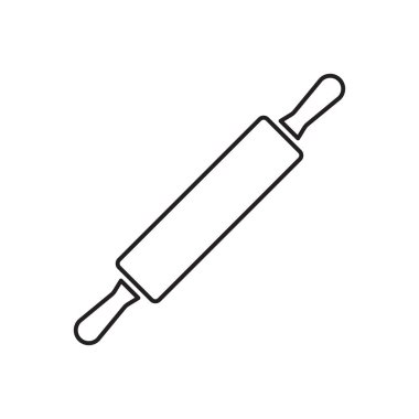 Web sitenizin tasarımı, logosu, uygulaması ve UI için yuvarlanan pin ana hatlı simge vektörü. resimleme