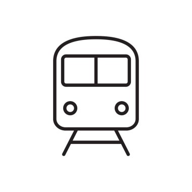 Grafik tasarım, logo, web sitesi, sosyal medya, mobil uygulama, ui illüstrasyon için tren ana hatları simgesi öngörünümü