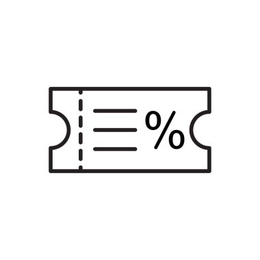 İndirim kuponu ana hatları ikon vektör düzenlenebilir ödeme yöntemleri grafik tasarımı, logo, web sitesi, sosyal medya, mobil uygulama, ui illüstrasyon