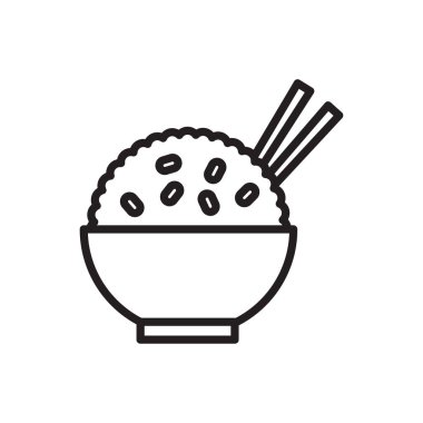 Grafik tasarım, logo, web sitesi, sosyal medya, mobil uygulama, illüstrasyon için kase ana hatlı bir vektör