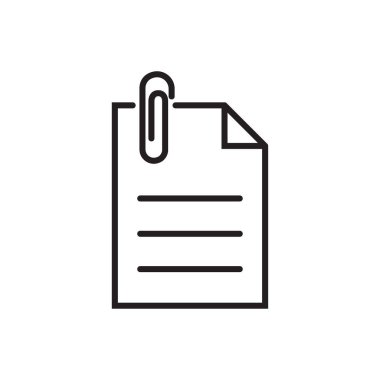 Grafik tasarım, logo, web sitesi, sosyal medya, mobil uygulama, ui illüstrasyon için kağıt ataç vektörü