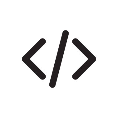 Grafik tasarım, logo, web sitesi, sosyal medya, mobil uygulama, ui illüstrasyon için programlama kodu vektörü