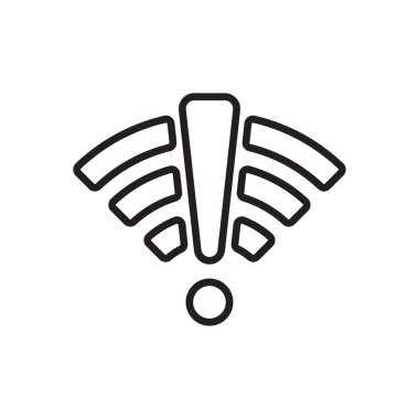 Bağlantı simgesi vektörü yok. Ağ sembolü yok. Wifi imzası yok Grafik tasarım, logo, web sitesi, sosyal medya, mobil uygulama, ui illüstrasyon için ödenmiş internet