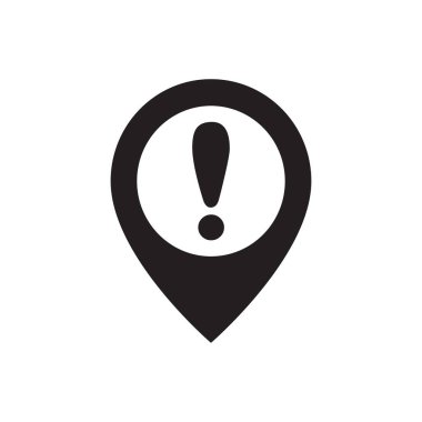 Grafik tasarım, logo, web sitesi, sosyal medya, mobil uygulama, ui illüstrasyon için ünlem nokta vektör dikkat logosu uyarısı