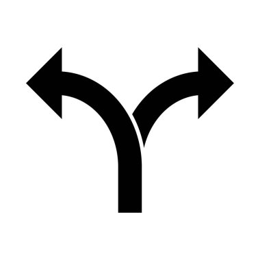 Ok, web sitesi tasarımı, logo, uygulama, UI.illüstrasyon için iki yönlü ikon vektör sembolü