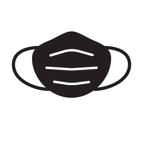 Máscara Médica Icono Vectorial Aislar Sobre Fondo Blanco Para Diseño — Vector de stock