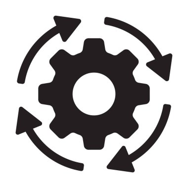 Grafik tasarım, logo, web sitesi, sosyal medya, mobil uygulama, ui illüstrasyon için çalışma akışı ikonu düzenlenebilir vuruşu