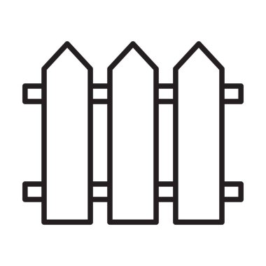 Grafik tasarım, logo, web sitesi, sosyal medya, mobil uygulama, ui illüstrasyon için çit ana simgesi vektörü