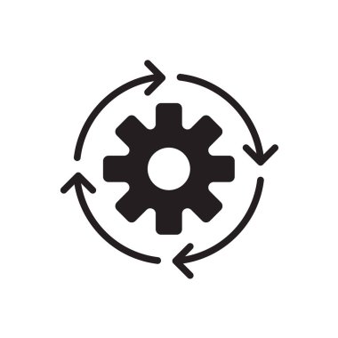 Grafik tasarım, logo, web sitesi, sosyal medya, mobil uygulama, ui illüstrasyon için çalışma akışı ikonu düzenlenebilir vuruşu