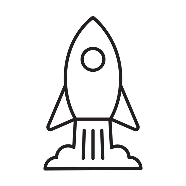 Campaña Lanzamiento Vector Icono Cohete Símbolo Para Diseño Gráfico Logotipo — Vector de stock