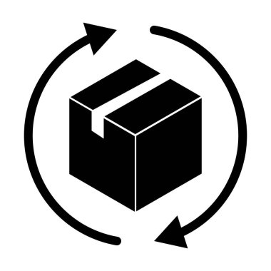 Web, afiş, poster, kart, broşür, duvar kağıdı illüstrasyonu için geri kutu ikonu vektör gönderme kavramı.