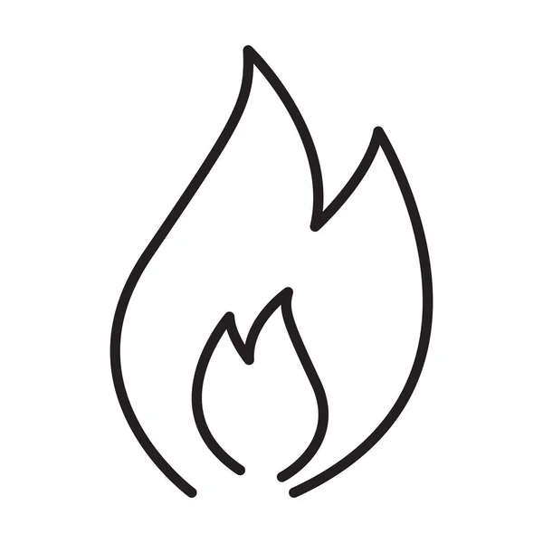 Вектор Контурів Вогню Дизайну Веб Сайту Логотипу Програми Інтерфейсу Ілюстрація — стоковий вектор