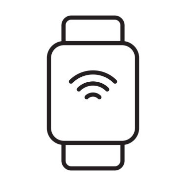 Akıllı saat ana hatları grafik tasarım, logo, web sitesi, sosyal medya, mobil uygulama, ui illüstrasyon