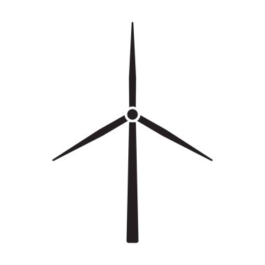 Windmill alternatif rüzgar türbini ve yenilenebilir enerji vektörü ikonu grafik tasarımı, logo, web sitesi, sosyal medya, mobil uygulama, ui illüstrasyon