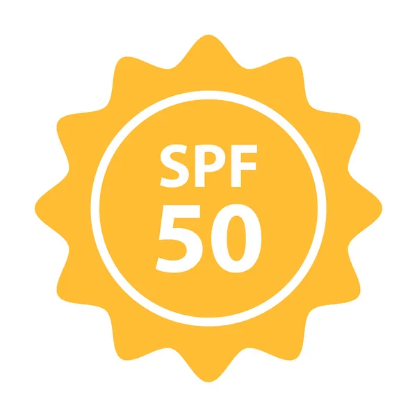Spf 50太陽保護アイコンベクトルグラフィックデザイン ウェブサイト ソーシャルメディア モバイルアプリ Uiイラスト — ストックベクタ