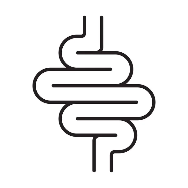 Intestines Outline Icoon Vector Voor Grafisch Ontwerp Logo Website Sociale — Stockvector