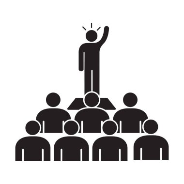 Web sitesi tasarımınız için lider simge vektörü, logo, uygulama, UI. resimleme