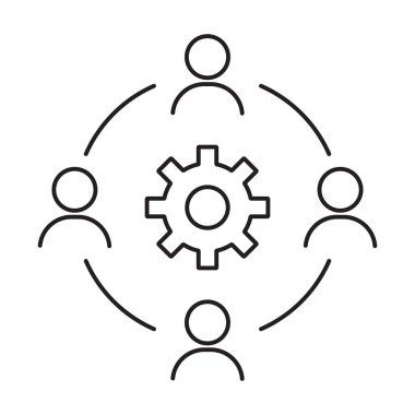 İş ortaklığı grafik tasarımı, logo, web sitesi, sosyal medya, mobil uygulama, ui illüstrasyon için simge vektörü