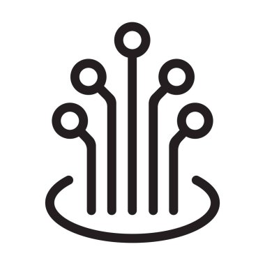 grafik tasarım, logo, web sitesi, sosyal medya, mobil uygulama, ui illüstrasyon için fiber optik kablo ikonu vektörü