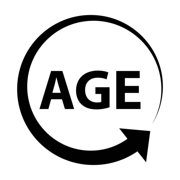 Age vector icon for graphic design, logo, web site, social media, mobile app, ui illustration