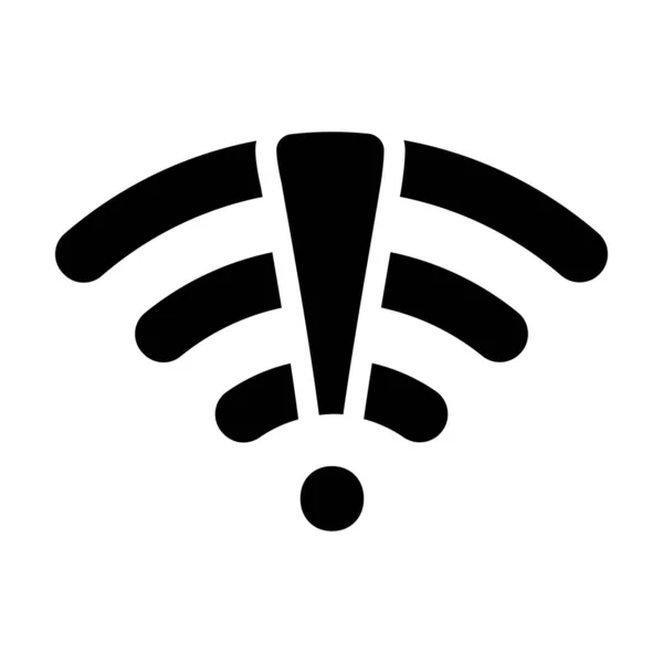 Ningún Vector Icono Conexión Ningún Símbolo Red Hay Señal Wifi — Vector de stock