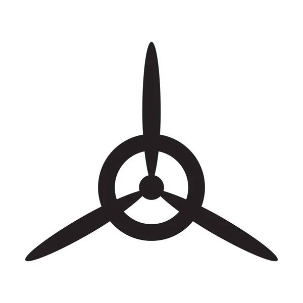 Propeller Von Flugzeug Icon Vektor Für Grafik Design Logo Website — Stockvektor