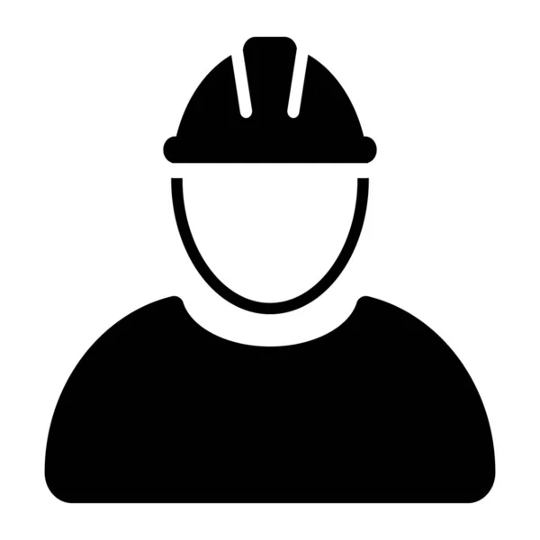 아이콘 Vector Person Profile Avatar Helmet Graphic Design Logo Web — 스톡 벡터