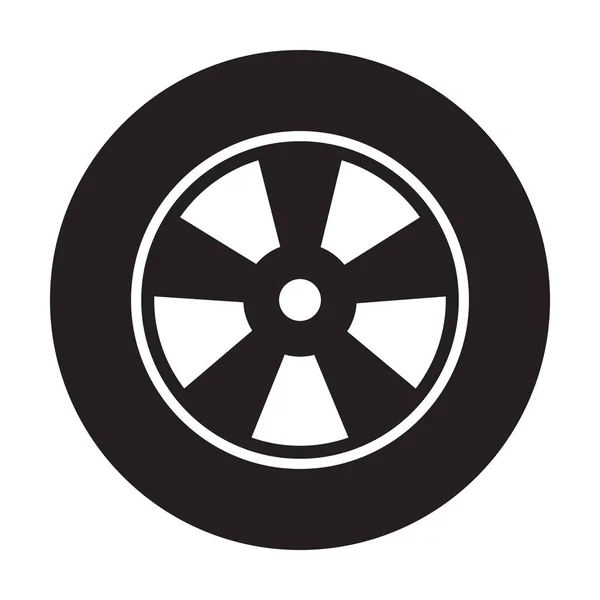 Αυτοκίνητο Τροχό Διάνυσμα Εικονίδιο Για Σχεδιασμό Της Ιστοσελίδας Σας Λογότυπο — Φωτογραφία Αρχείου