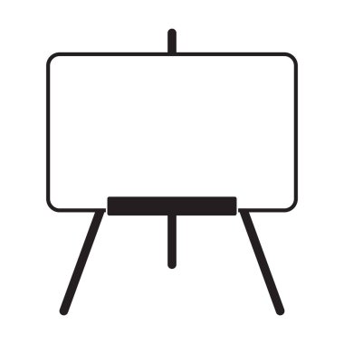 Grafik tasarım, logo, web sitesi, sosyal medya, mobil uygulama, ui illüstrasyon için sanatçı sehpası simgesi vektörü