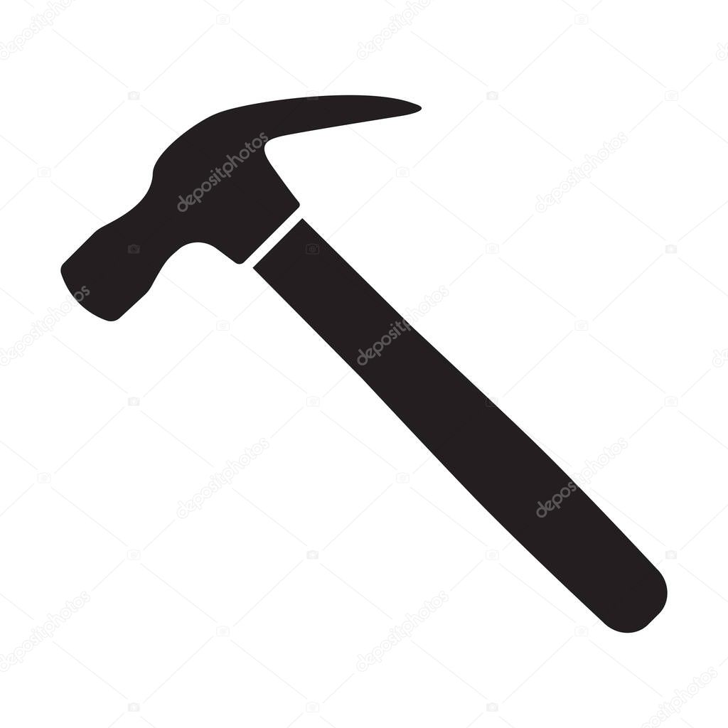 hammer icon vector for graphic design, logo, website, social media, mobile app, UI illustration