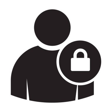 Kullanıcı girişi simge kişisel korumasını, kişisel şifre internet gizlilik korumasını, grafik tasarımı için güvenlik anahtarı, logo, web sitesi, sosyal medya, mobil uygulama, UI illüstrasyonunu onaylar