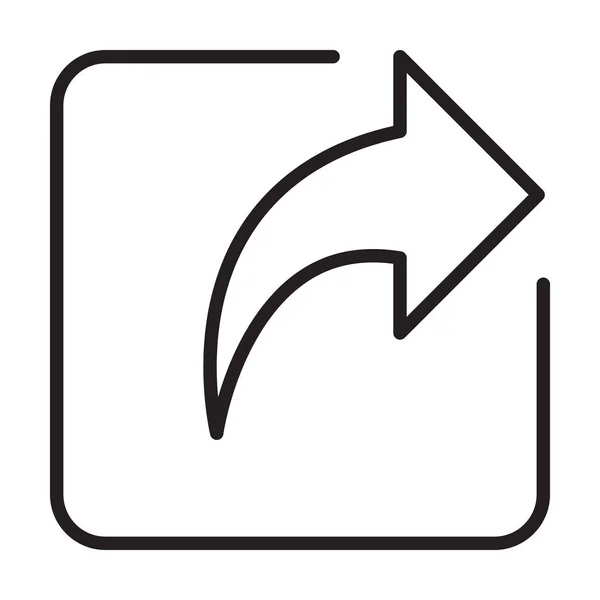 Compartir Vector Icono Para Diseño Gráfico Logotipo Sitio Web Medios — Vector de stock