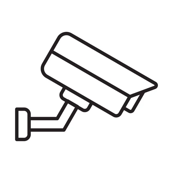 Ícone Vetor Câmera Segurança Para Design Gráfico Logotipo Site Mídia — Vetor de Stock