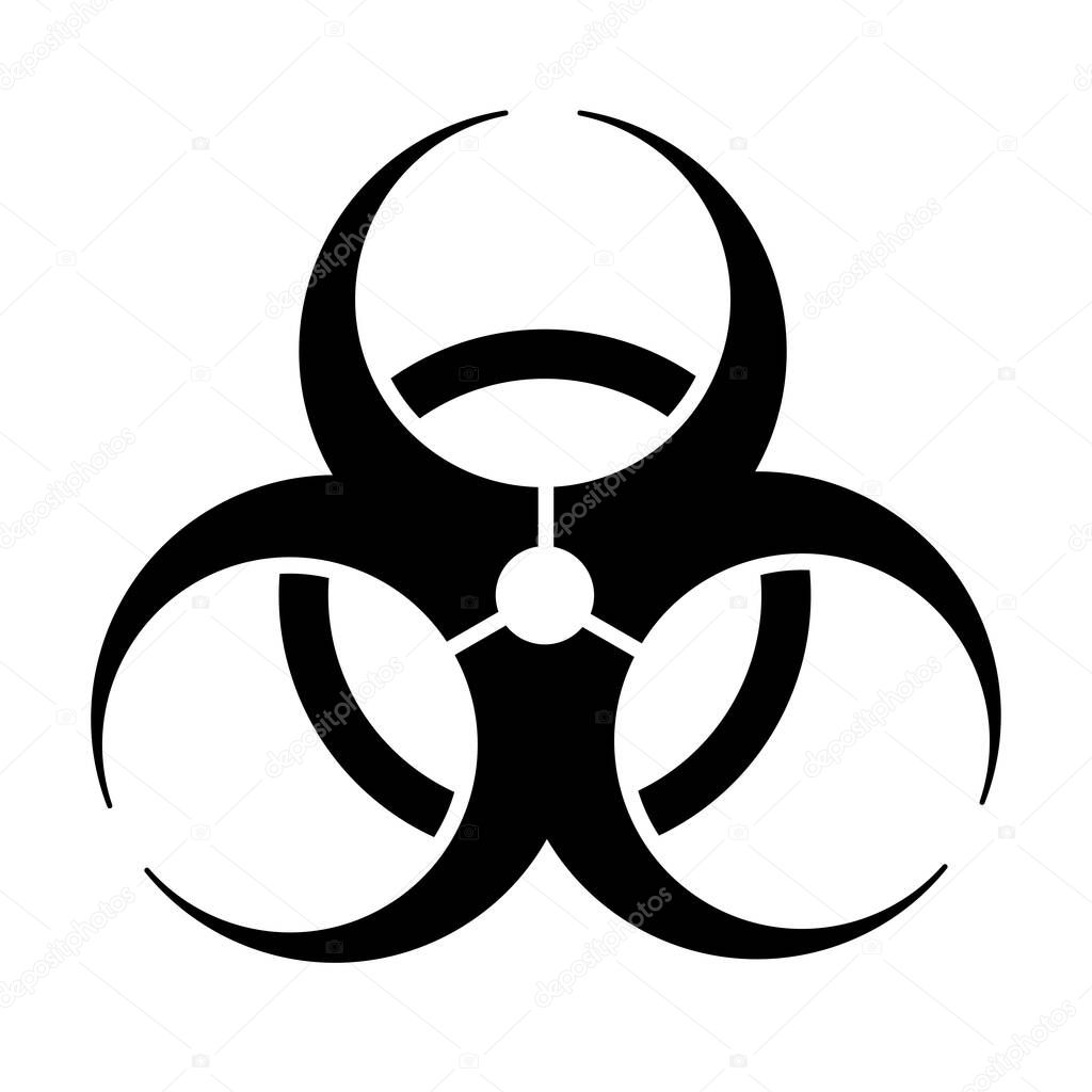 biohazard icon vector for graphic design, logo, website, social media, mobile app, UI illustration