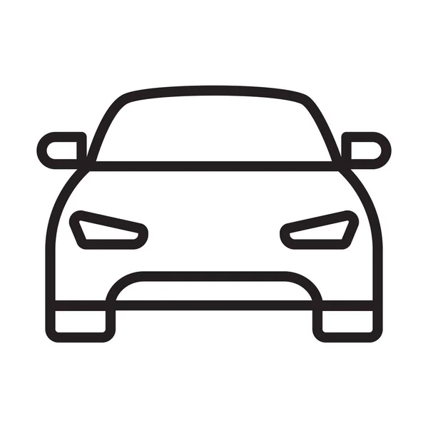 Вектор Піктограми Контуру Автомобіля Графічного Дизайну Логотипу Веб Сайту Соціальних — стоковий вектор