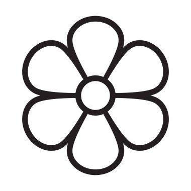 Grafik tasarım, logo, web sitesi, sosyal medya, mobil uygulama, UI illüstrasyon için çiçek simgesi