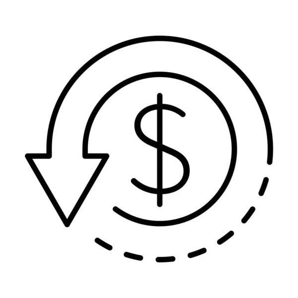 Cashback Icon Vector Retourgeld Cash Back Korting Voor Grafisch Ontwerp — Stockvector