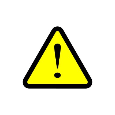 uyarı işareti simgesi, vektör illüstrasyonu