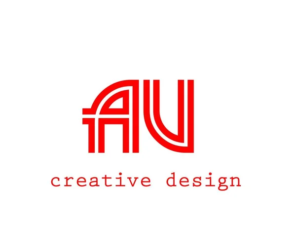 Logo Design Red White Background — 图库照片