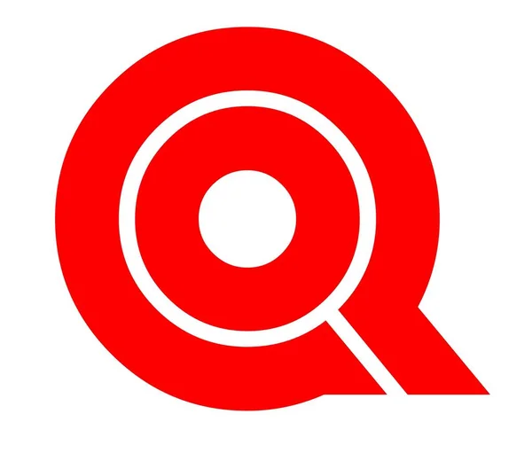 Κόκκινο Λογότυπο Σχεδιασμό Φόντο — Φωτογραφία Αρχείου