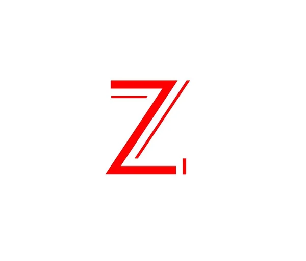 Logotyp Design Röd Och Vit Bakgrund — Stockfoto