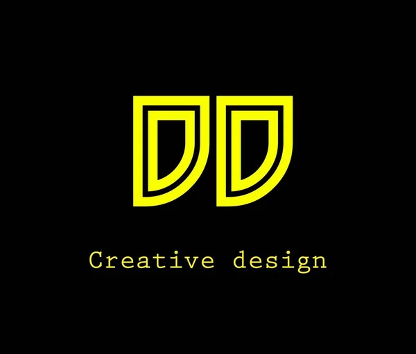 Diseño Creativo Fondo Negro Amarillo —  Fotos de Stock