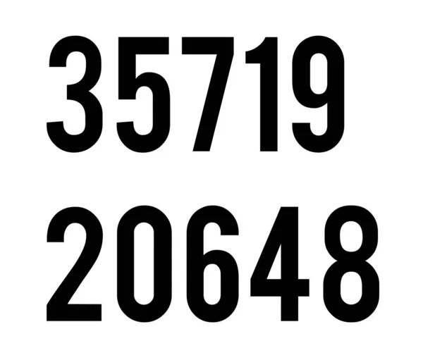 2345 Αριθμός Σχεδιασμού Λευκό Φόντο — Φωτογραφία Αρχείου