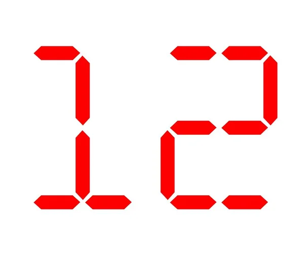 12 Numara tasarımı beyaz arkaplan