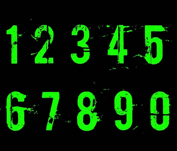  123457890 Numara tasarımı beyaz arkaplan