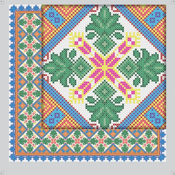 Текстиль Бесшовный Дизайн Шаблона Women Lawn Костюмы Коллекции Шаблонов Готовы — стоковый вектор