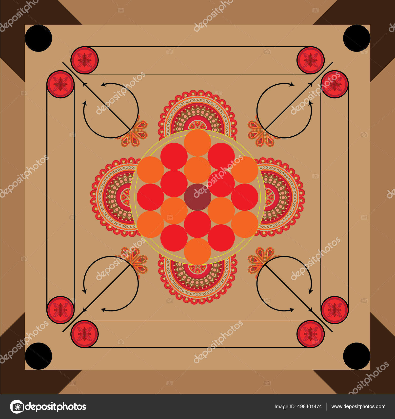 Carrom Board Game Ready Print Famous Board Game Design Stock Vector Image by ©Adnan_M #498401474 Carrom Board Game Ready Print Famous Board Game Design Stock Vector Image by ©Adnan_M #498401474