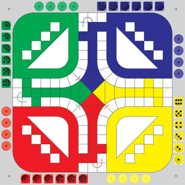 Brinquedos de tabuleiro de jogo ludo para crianças prontos para imprimir