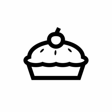 Basit ve Temiz Kek Taslak Vektör Simgesi ResmiComment