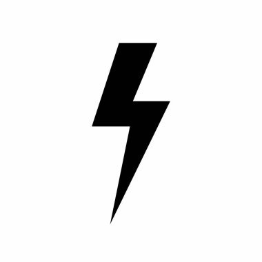 Basit Gök Gürültüsü, Elektrik, Yıldırım Sembol Simgesi Simge Vektörü Görünümü